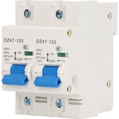 100A 10kA bipolarer automatischer Umschalter, Mini-AC450V 1P+N-Leistungsschalter, DIN-Schienenmontage, manuelles Schalten von zwei Netzteilen. (1/5)