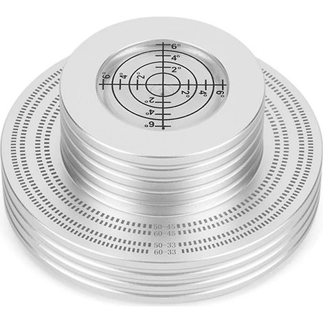 Poids pour disque vinyle LP - Pince à niveau - Stabilisateur de vibrations pour platine - Accessoires pour platine - Argenté (1/5)