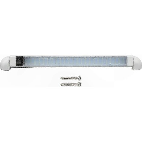 Éclairage de plafond LED 12V étanche, 24 LED blanc brillant pour bateaux, yachts, camping-cars et navires, usage intérieur/extérieur. (1/5)
