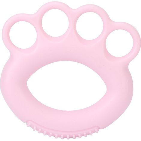 Poignée de renforcement musculaire, anneau élastique de massage des doigts pour rééducation précoce, rose (10LB) (1/5)