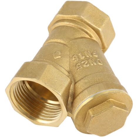 Connecteur de vanne de filtre en laiton en forme de Y, filetage femelle BSPP 1", (1/5)
