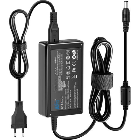 24V Alimentation Chargeur pour Logitech G920 G29 G27 G25 Dymo 4XL Denon Vizio Soundbar Speaker Fujitsu Scanners Canon Olympus Skynet Datamax LED Aspirateur Robot LCD TFT AC DC Adaptateur Secteur (1/5)