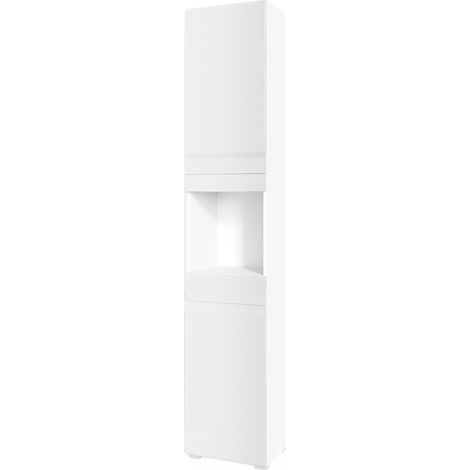 Mobile bagno alto Freddy, Bianco, 36.4 x 190.5 cm, Vicco