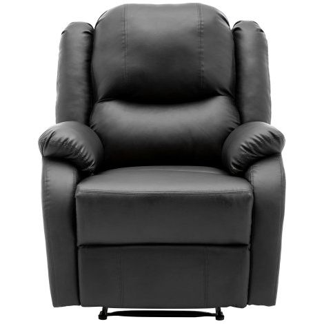 SOGES Salon et méridienne, chaise d'appoint, chaise TV, chaise longue gigogne, fauteuil en cuir PU, canapé confortable, chaise longue manuelle en cuir PU avec repose-pieds, poches latérales de salon X (1/5)
