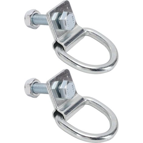10mm Thick Trailer Tie-Down Hook, Heavy Duty Screw-Fixed Steel Truck Cargo Tie-Down Hook for Trucks, Trailers, and SUVs (1/5)