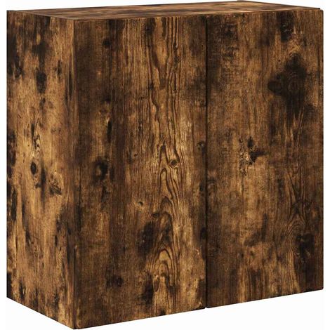 Maison Exclusive - TV-Wandschrank Wandmontiert Geräucherte Eiche