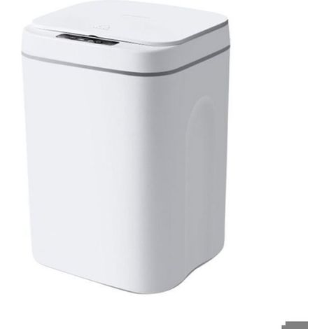 1 Poubelle sans contact,Capteur infrarouge,Ouverture 0,3s,Lumière LED,Salle de bain cuisine (1/5)
