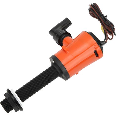 Pompe d'aération pour vivier 800 GPH 12 V 4,0 A, portable et submersible, pour bateau et usage marin.
