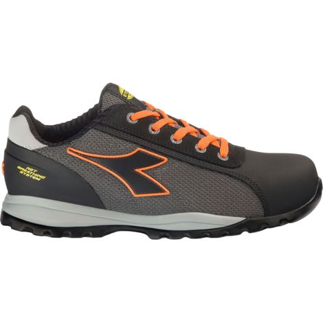 Chaussures de sécurité basses noir-orange DIADORA UTILITY GLOVE NET LOW PRO S1PL FO SR HRO ESD - 181122 C8321 44