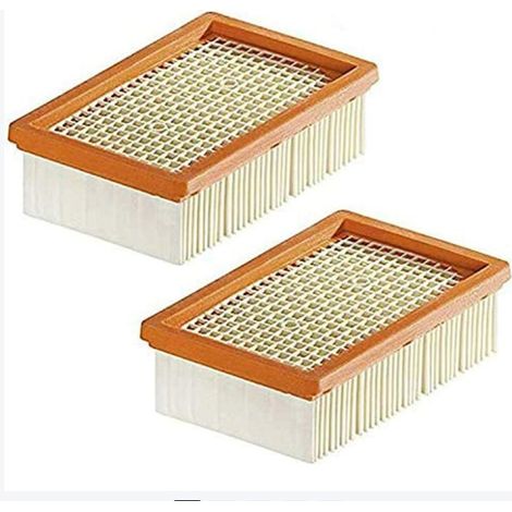 Lot de 2 Filtre Remplacement pour Aspirateur Kärcher WD4 WD5 WD6 MV4 MV5 MV6 plissé Plat (manomano.fr) (1/5)