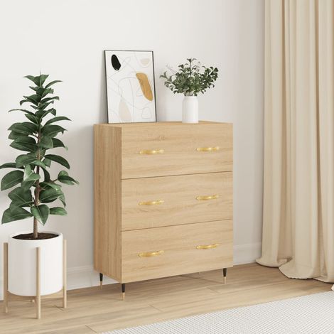 Sideboard Sonoma-Eiche 69,5x34x90 cm Holzwerkstoff