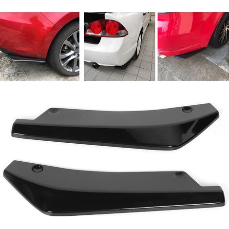Aileron arrière universel modifié, cache de protection noir brillant pour pare-chocs arrière, diffuseur, séparateur, déflecteur (1/5)