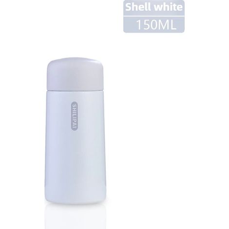 (Blanc, 150 ml) Mini thermos en acier inoxydable 304, isolation sous vide, étanche, léger (1/5)