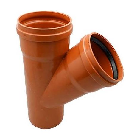 DERIVAZIONE  45° RAL 8023 Misura: Diam. 140/45°
