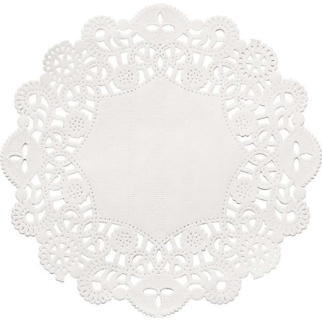 Napperons en papier absorbant, napperons en dentelle pour gâteaux, paquet de 100 blancs (1/5)