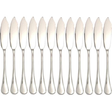 Gnali Britannia set 12 pezzi coltelli pesce acciaio 18/10