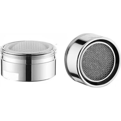 Grifo aireador de latón cromado - Economizador de agua con filtro antical - Ahorra hasta un 60% de agua y energía - Caudal de agua 5 l/min