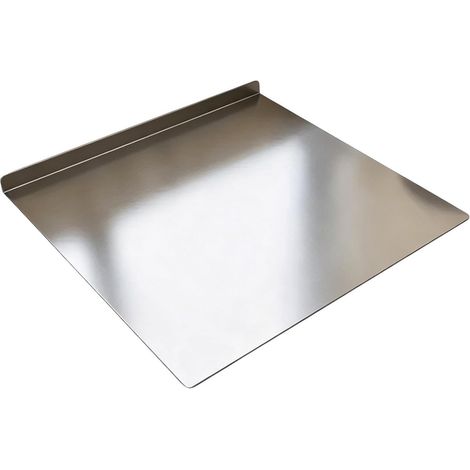 Grande planche à découper en acier inoxydable avec rebord de comptoir et base antidérapante (1/5)