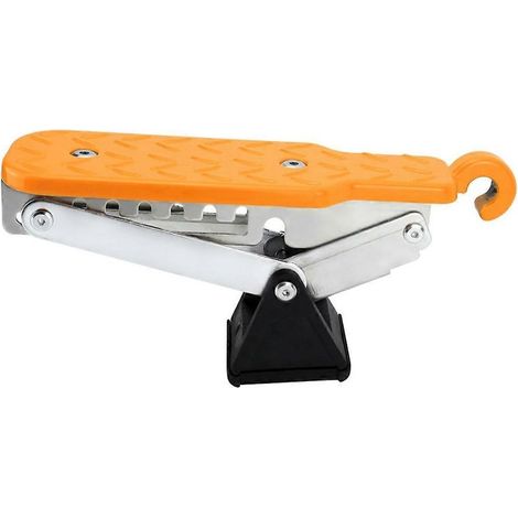 Marchepied de portière de voiture, supporte les deux pieds, réglable sur 7 niveaux, orange. (1/5)
