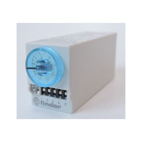 Relais temporisé Finder 85 Series, 12V c.a. / V c.c., Enfichable, 4 contacts ( Prix pour 1 ) (1/3)