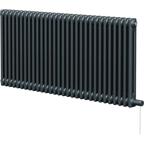 Wholesale Domestic Colosseum Anthracite 600mm x 1340mm Horizontal Electric Double Column Radiator (1/5)