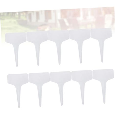 200 Pièces Étiquettes de Jardin Plastique T pour Plantes Lot de Étiquettes Durables pour Bonsaïs et Plantes Blanches pour Maison Parc Aux Fleurs (1/2)