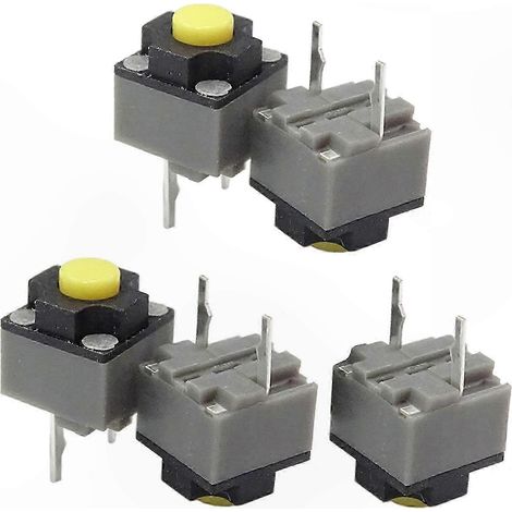 5 Stück Kailh Silent Tactile Switch 6x6x7,3mm Quadratische Mikro-Drucktasten Stummschaltung für Tastatur/Maus (1/5)