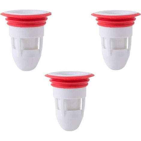 Siphon de sol en silicone anti-odeur, prévention du reflux de drainage pour salle de bain et cuisine (blanc) (1/3)