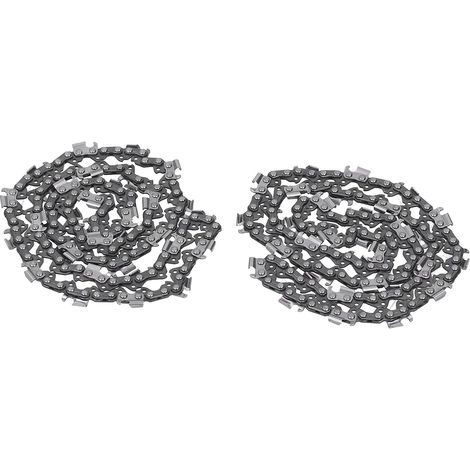 Chainsaw guide bar and chain, 2-piece chainsaw chain, 18-inch 325 68 72dl alloy steel blade set kit with sharp saw teeth for woodworking and logging