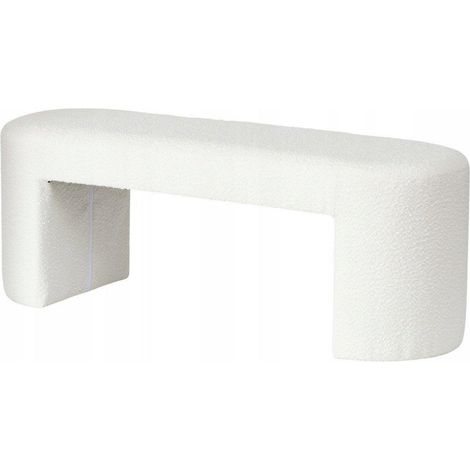 Panchina Boltze SOLIN Velours Bianco 118 cm