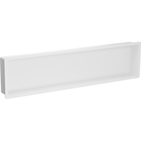 Mexen X-Wall-K Nischenregal aus Konglomerat 122,7 x 30,7 cm, weiß - 1900123010 (1/2)