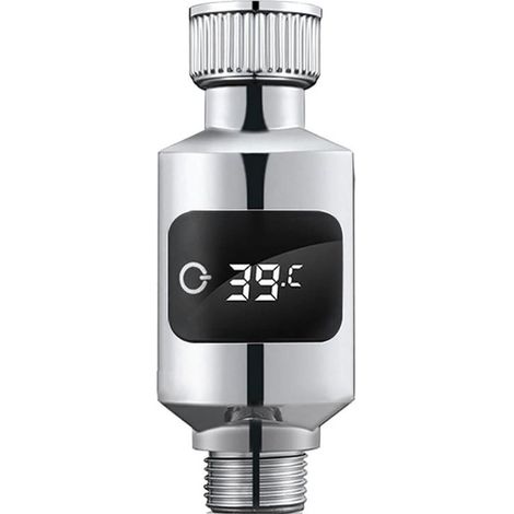 Duschthermometer mit empfindlichem Sensor und digitaler LED Anzeige, empfindlicher Wasserhahn, Temperatursensor für Badezimmer (1/4)