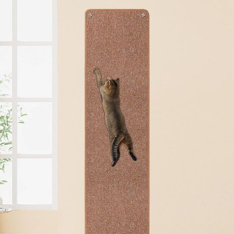 Tapis griffoir pour chat, 180,1 x 40,9 cm, épais, extra large, tapis griffoir pour chat en sisal, tapis d'escalade anti-rayures pour sol, canapé, protection (1/5)