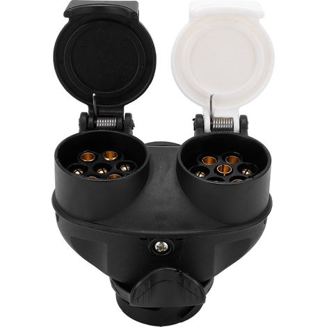 Adaptateur 13 vers 7 Broches Type N/S, prise femelle étanche convertisseur pour remorque camion 12V européen (1/5)