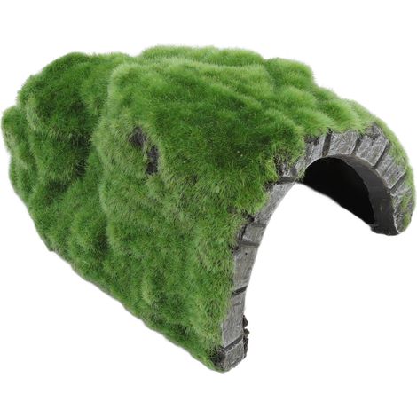 Rocher servant de cachette pour reptiles, grotte, terrasse pour tortues, abri pour lézards, grenouilles, tortues et amphibiens (1/5)