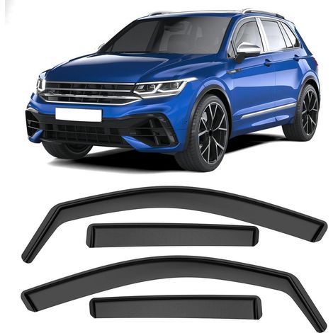 Windabweiser für VW Tiguan 2016-2023 5-Türer, 4-teilig, Schwarz (1/5)