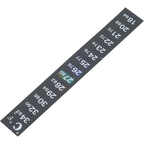 Lot de 5 thermomètres pour aquarium, bandelettes autocollantes numériques haute précision à double affichage de la température, lecture facile (1/5)