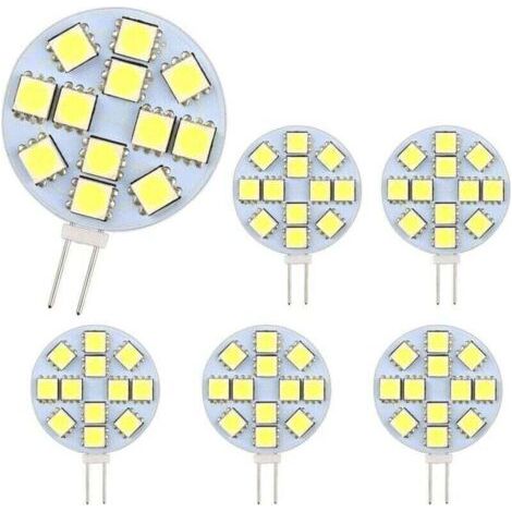 Lot de 10 Ampoules LED G4 DC 12V Non Dimmables Blanc 6000K Remplacement pour Ampoules Halogènes 20W pour Cuisine Camping-Car RV Remorque Bateau (1/5)
