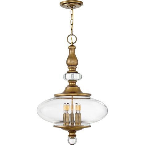 Elstead Wexley - Sospensione a soffitto a 5 luci in ottone, E14 (1/4)