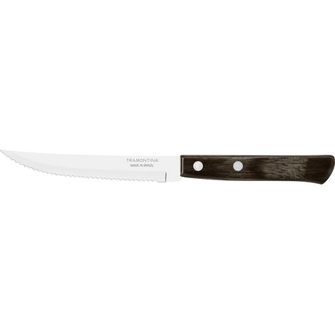 Tramontina Steak- und Pizzamesser 21,5 cm Edelstahl mit Holzgriff Grillwerkzeug-Set (1/2)