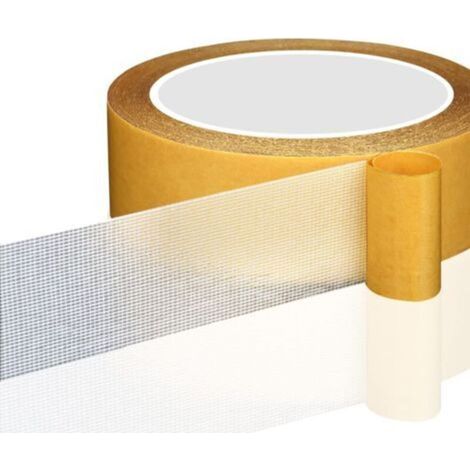 Lot de 2 Ruban Adhésif Double Face,Scotch Extra Fort,accroche tableau sans percer,Ruban Ultrarésistant pour Tapis(20mmx5m) (1/5)