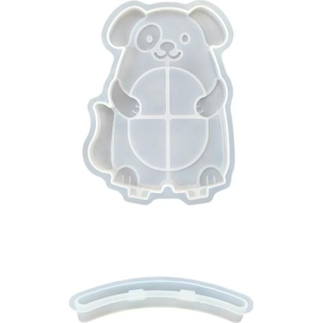 Moule réutilisable en silicone pour cadre photo en forme de chien, moule en plâtre en forme de dinosaure (style 2) (1/5)
