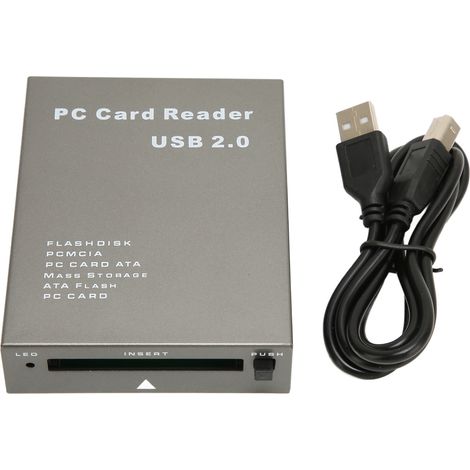 Lecteur de cartes mémoire USB 2.0 PCMCIA, lecteur de cartes ATA à lecture directe, 68 broches, haute vitesse, pour cartes mémoire flash industrielles. (1/5)