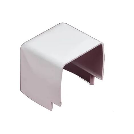 Mc Distribution – Coude extérieur 90° en PVC blanc RAL9003 – Taille 110 mm – Résistant au feu et antichoc – Pour liaisons frigorifiques et câbles (1/2)