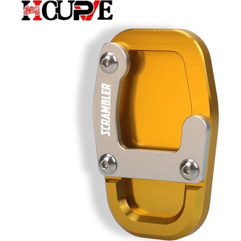 (Or) Plaque de béquille latérale CNC élargie, compatible avec Ducati Scrambler 1100 Sport Special KG KF Pro 1K maxpower (1/4)