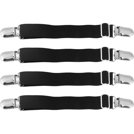 Matching Feet Fasteners Holder Lit Stracts, 4pcs / Lot Finders, réglable pour les draps ajustés, les couvertures (1/5)