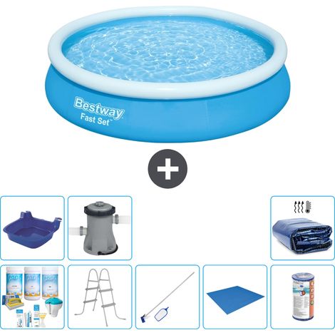 Bestway Piscina Bestway Fast Set Rotonda - 366x76 cm - 7-pezzi  S21395 (1/5)