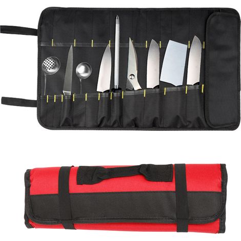 Sac à outils en toile Portable, étanche, multifonctionnel, Organization pour le travail du bois, rouge (1/5)