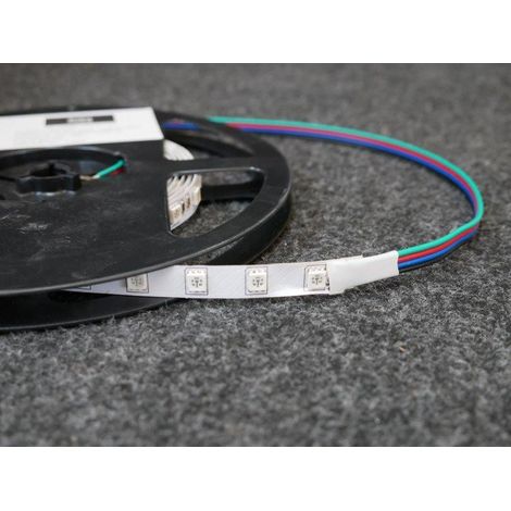 Ruban LED souple 3 mètres RGB 15W par mètre alim 24V (non incl) IP20 Fortflex EUROPOLE