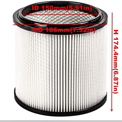 Compatible with Puppy vacuum cleaner filter cartridges, accessories and HEPA filters (D807) (1/4)